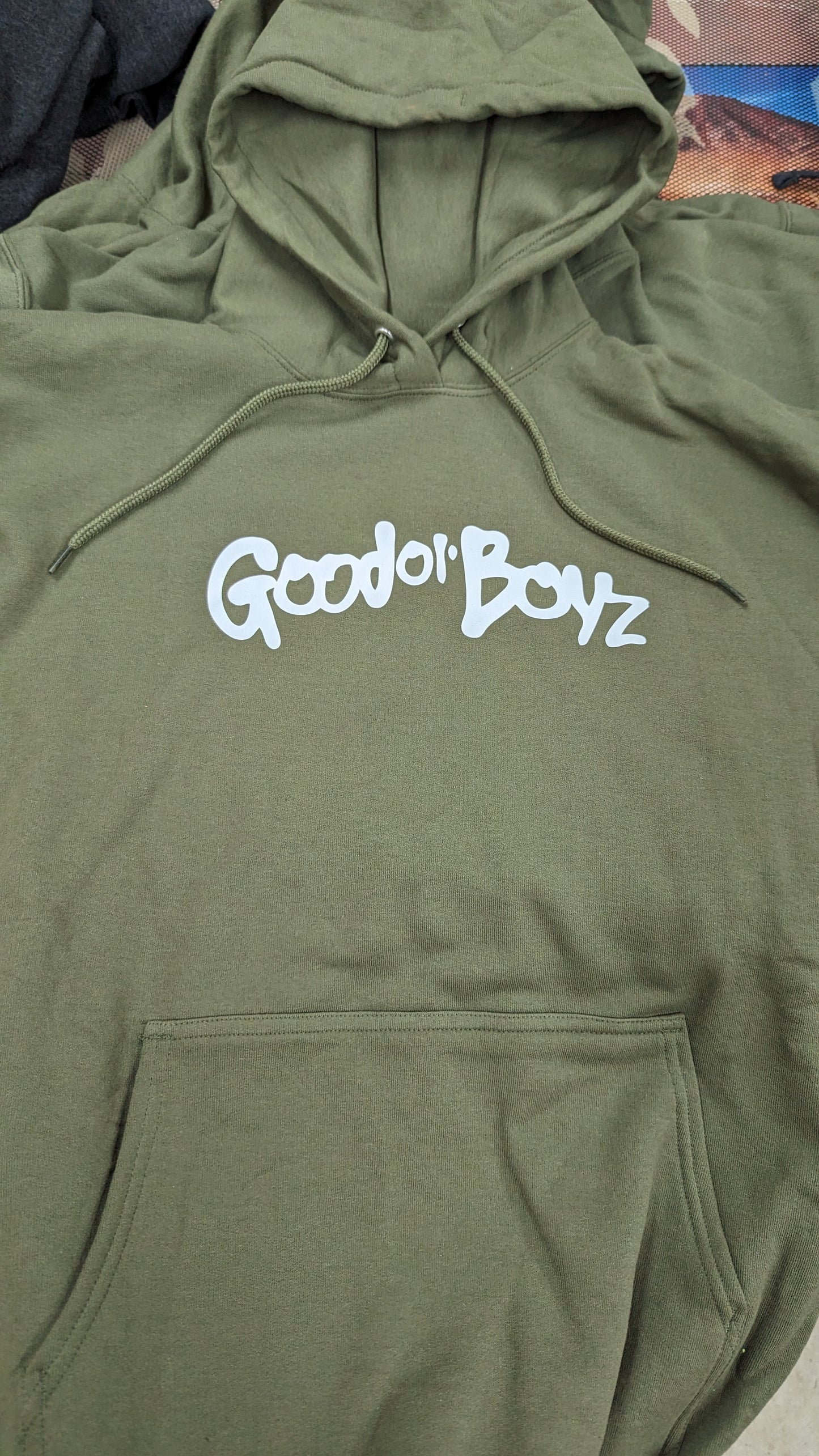 Olive Green Pullover Hoodie Good Ol' Boyz Sweater