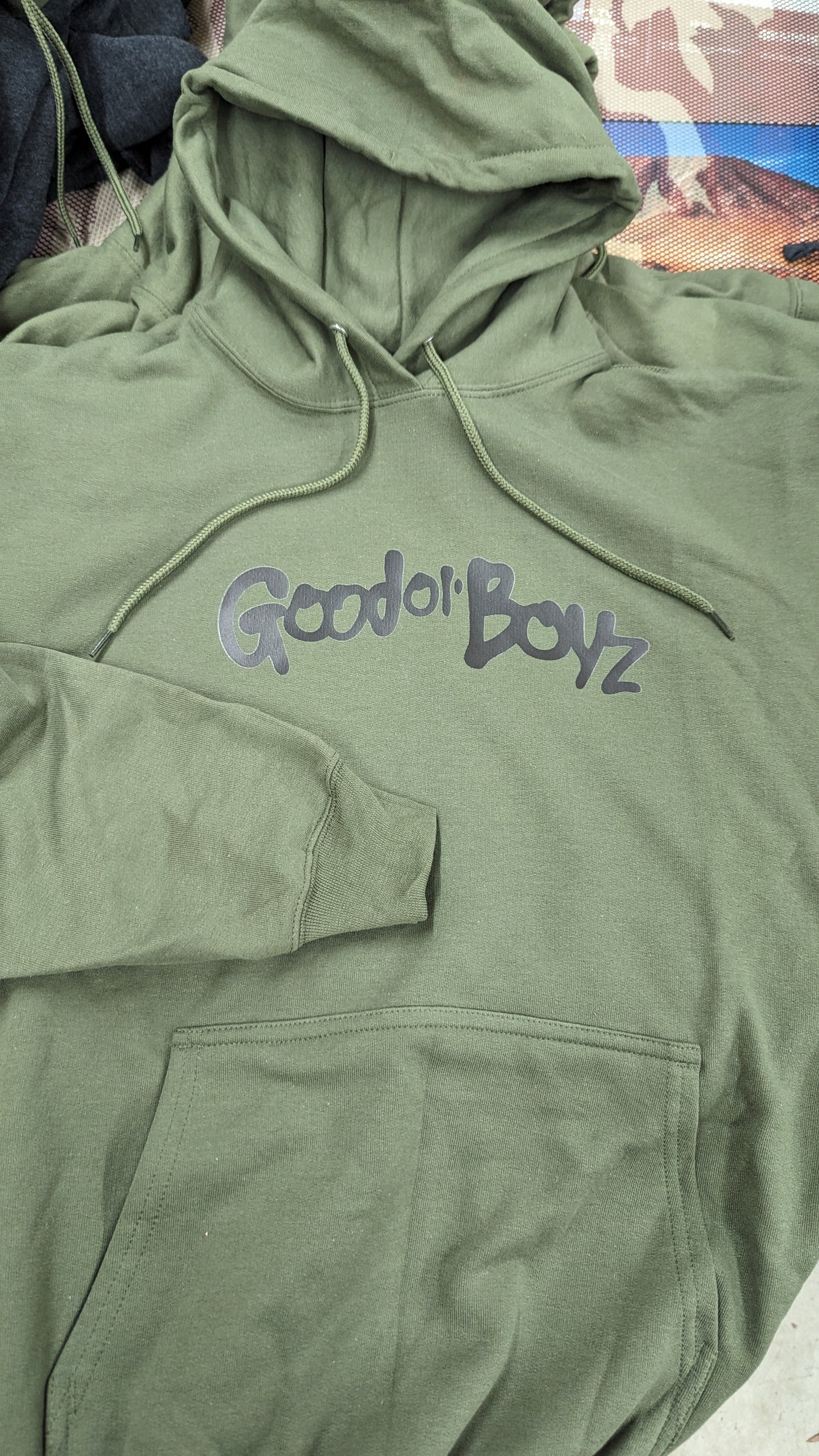 Olive Green Pullover Hoodie Good Ol' Boyz Sweater