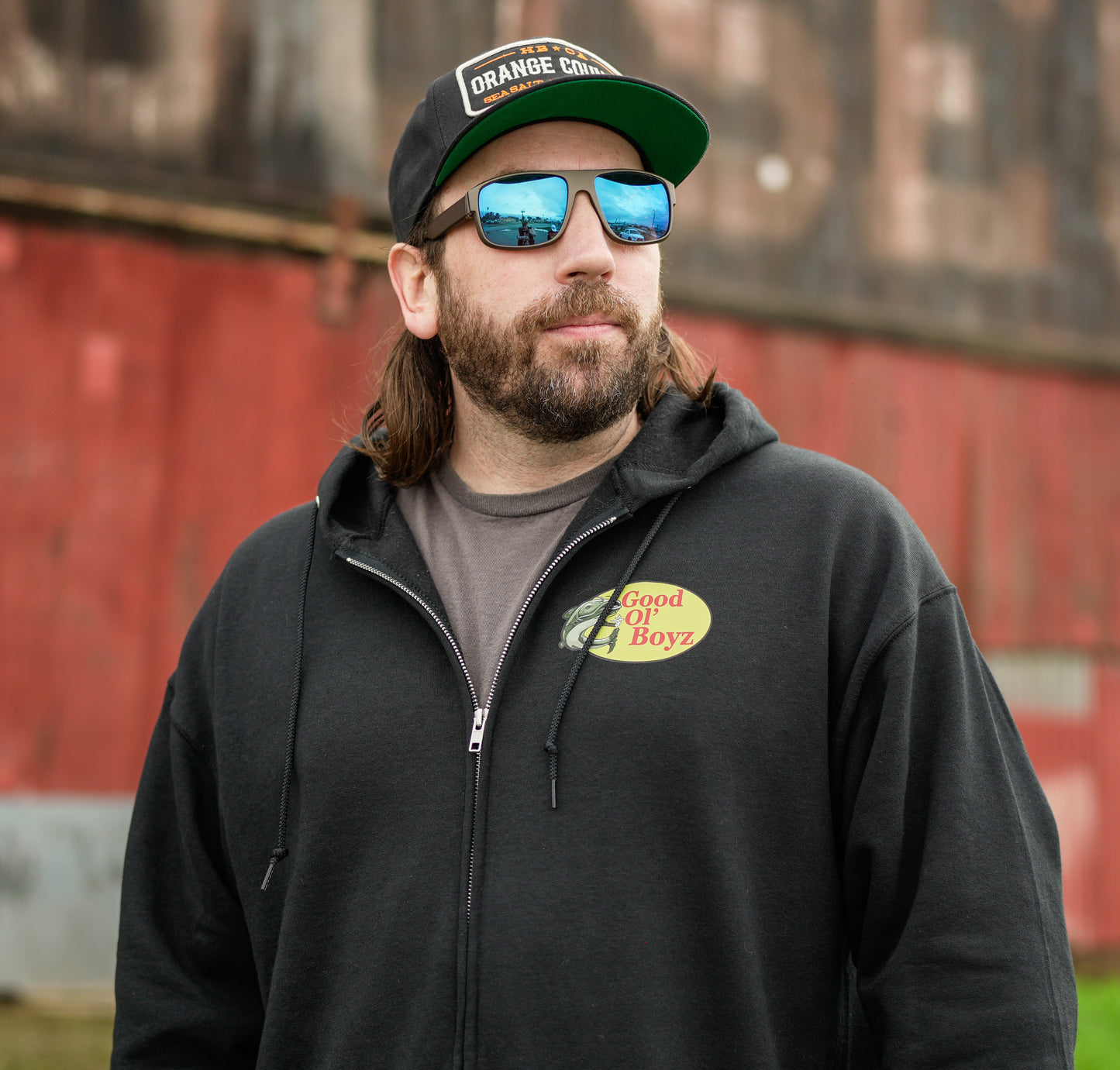 Good Ol' Boyz Lake and Bake | Black Zip-Up Hoodie Sweater