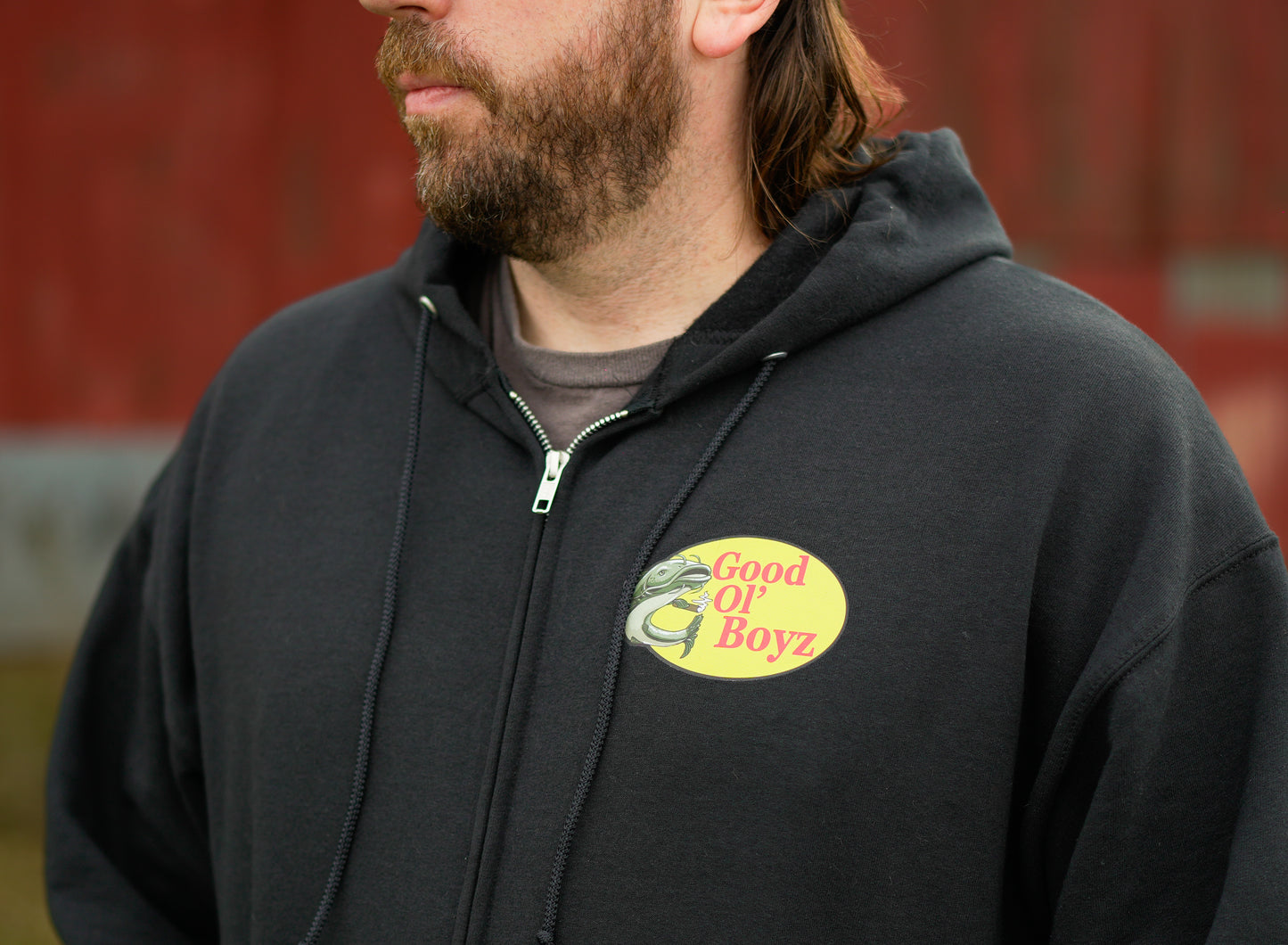 Good Ol' Boyz Lake and Bake | Black Zip-Up Hoodie Sweater