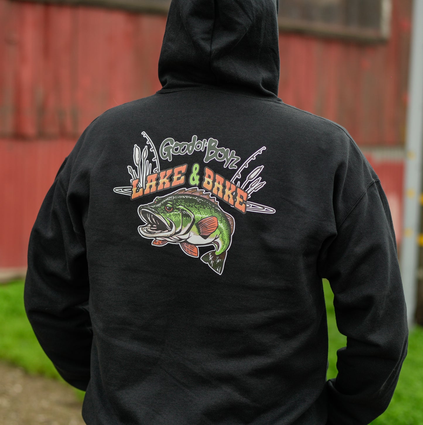Good Ol' Boyz Lake and Bake | Black Zip-Up Hoodie Sweater