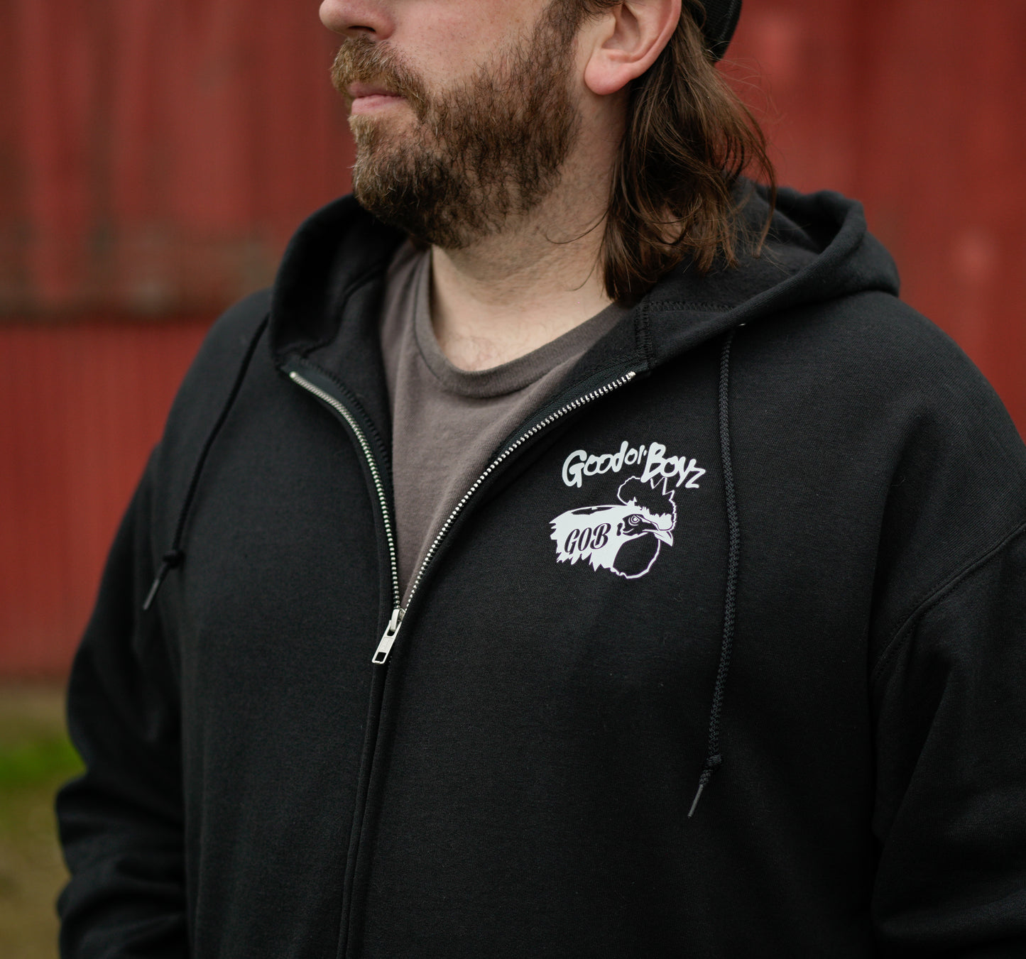 Good Ol' Boyz 86ed Black Zip-Up Hoodie Sweater