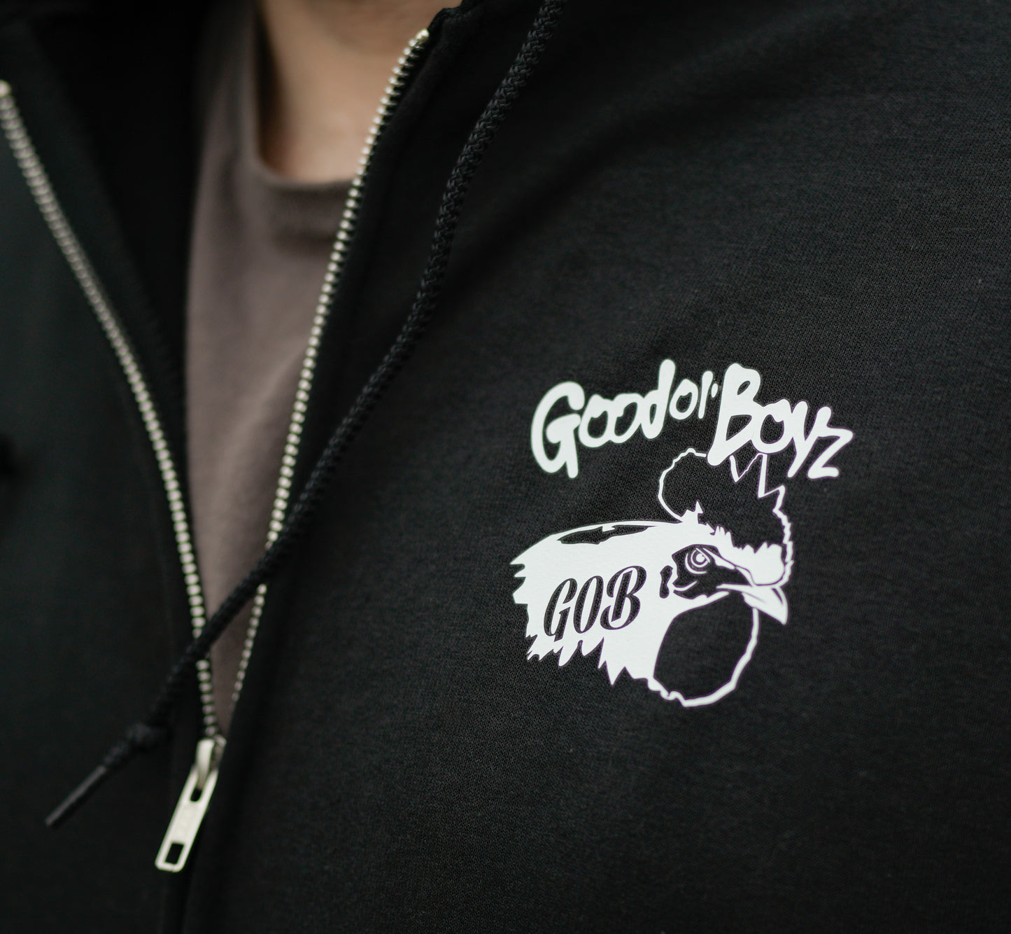 Good Ol' Boyz 86ed Black Zip-Up Hoodie Sweater