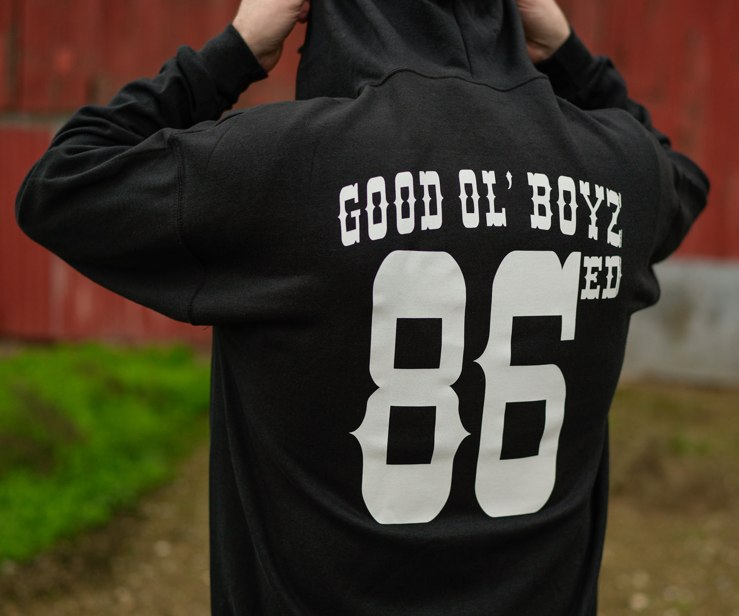 Good Ol' Boyz 86ed Black Zip-Up Hoodie Sweater